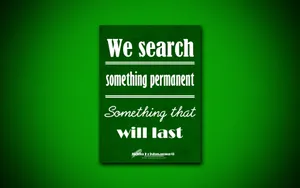 Motivational Permanent Quote On Green Background Wallpaper