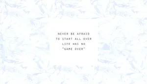 Motivational Quotes Aesthetic No Game Over Wallpaper
