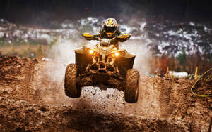 Motocross Atv Dirt Ramp Jump Wallpaper