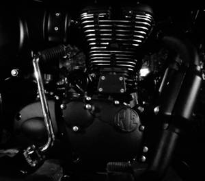 Motorcycle Black Engine Wallpaper