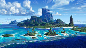 Motunui Island Moana 4k Wallpaper