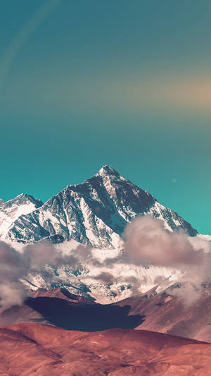 Mount Everest Peak Smartphone Background Wallpaper