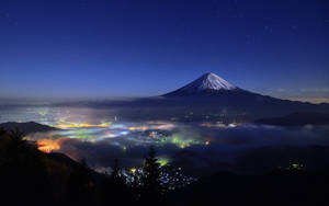 Mount Fuji In Fujinomiya City Wallpaper