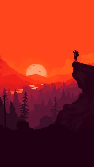 Mountain Cliff Vector Best Smartphone Wallpaper