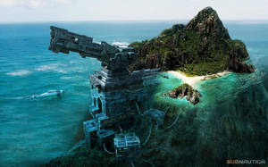 Mountain Island Subnautica Wallpaper