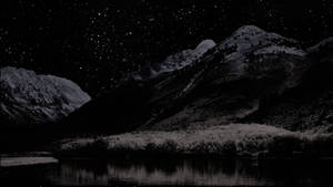 Mountain Ridge At Night Macos Wallpaper