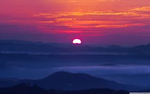 Mountain Sunset Wallpaper