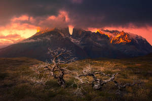 Mountains Ranges Nature In Chile Wallpaper