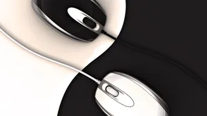 Mouse In Contrasting Colors Wallpaper