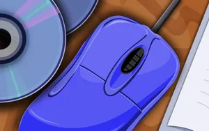 Mouse In Violet Color Wallpaper