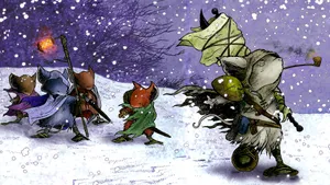 Mouse Warrior Illustration Wallpaper