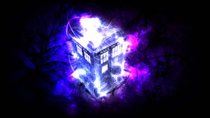 Moving Desktop Tardis Wallpaper