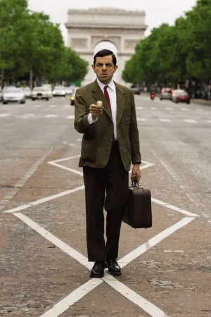 Mr Beanin Paris Wallpaper