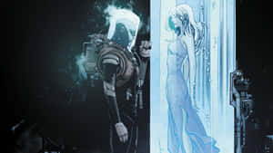 Mr. Freeze Dominating The Scene In A Chilling Pose Wallpaper
