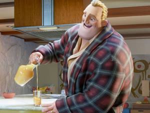 Mr. Incredible Orange Juice Wallpaper