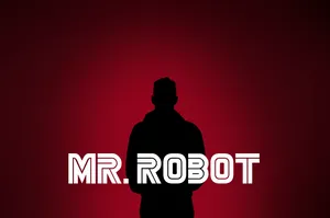 Mr. Robot Minimalist Red Background Wallpaper