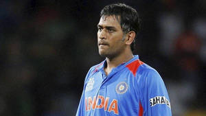 Ms Dhoni Blue India Uniform Wallpaper