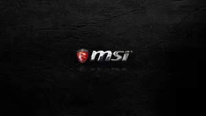 Msi G Series Logo On Black Leather Wallpaper