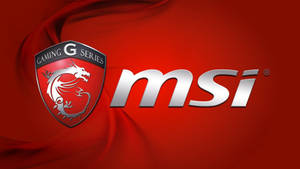 Msi Gaming G Series Logo On Red Fabric Wallpaper
