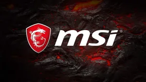 Msi Logo On Volcano Wallpaper