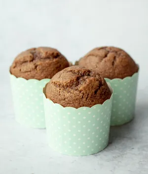 Muffins With Polka Dot Cups Wallpaper