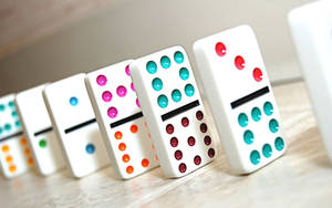 Multi-colored Dominos Wallpaper