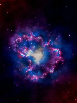 Multi-colored Irregular Galaxy In Outer Space Hd Wallpaper
