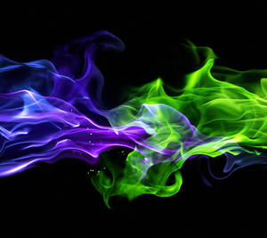 Multicolor Smoke Fight Wallpaper