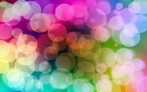 Multicolored, Flashing, Circles, Light Wallpaper