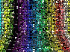 Multicolored Mosaic Wallpaper