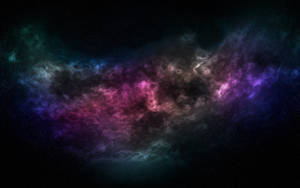 Multicolored Scattered Galaxy Universe Wallpaper