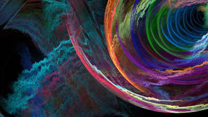 Multicolored Spiral Background Wallpaper