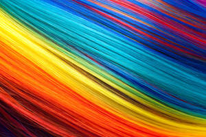 Multicolored Stripe Rainbow Aesthetic Wallpaper