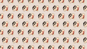 Multiple Shin Chan Cartoon Faces Wallpaper