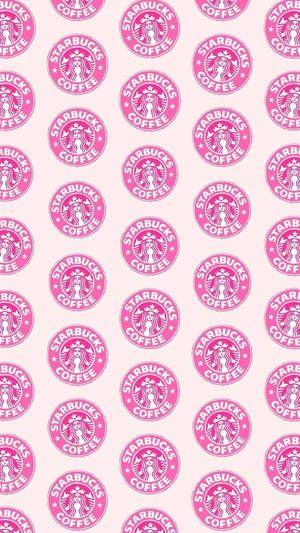 Multiple Starbucks Pink Iphone Wallpaper