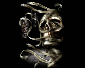 Mummy Skull Wallpaper