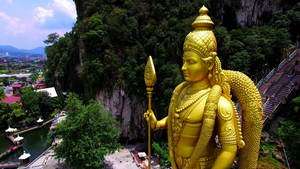 Murugan Statue Side View Wallpaper