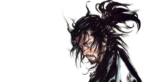 Musashi Miyamoto Ashura Stroke | Vagabond Manga Wallpaper