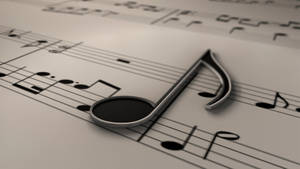 Music Symbols 3d Quaver Art Wallpaper