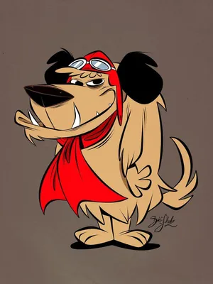 Muttley Animated Character Laughing Wallpaper