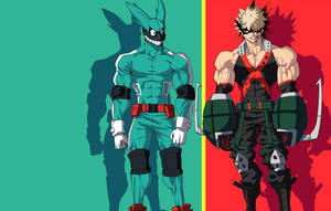 My Hero Academia Adult Izuku And Katsuki Wallpaper