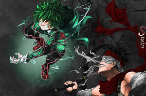 My Hero Academia Deku Vs Stain Wallpaper