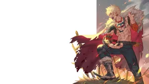 My Hero Academia Katsuki Bakugou Fan Art Wallpaper
