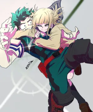 My Hero Academia Toga Hugging Deku Wallpaper