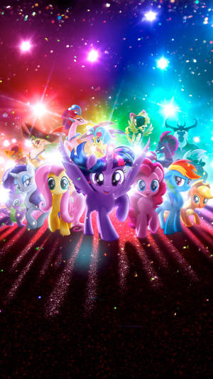 My Little Pony Festive Dancing Wallpaper