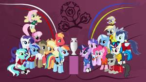 My Little Pony Ponies And Trophy Wallpaper