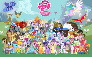 My Little Pony Whole Cast Wallpaper