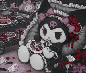 My Melody Kuromi Cute Artwork Wallpaper