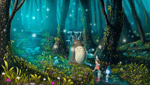 My Neighbor Totoro Cartoon Wallpaper
