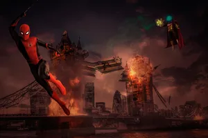 Mysterio Against Spider-man Wallpaper